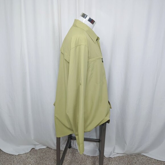 Cabelas Button Down Shirt X Large Green XPG Outdoor Insect Defense - Picture 6 of 9
